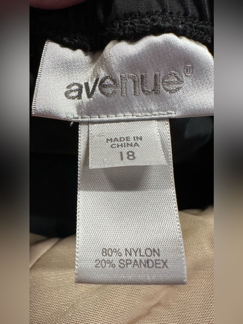 Avenue Swim Skirt Bottom Black A-Line Swimwear Size 18 - Picture 3 of 5